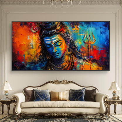 Lord Shiva Premium Canvas Painting