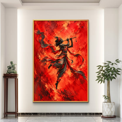 Lord Krishna Premium Canvas Painting
