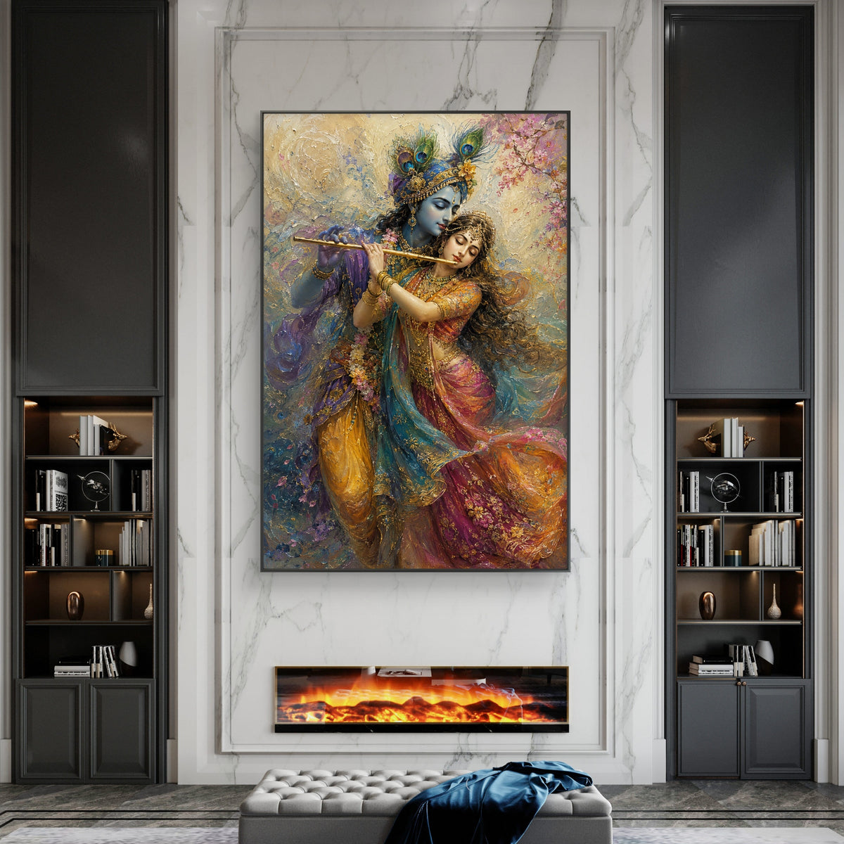 Radha Krishna Premium Canvas Painting - Buy Online | Decor By Neon