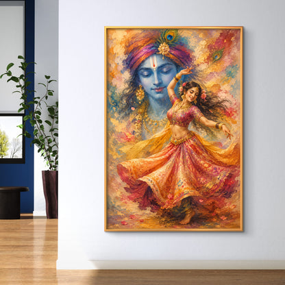 Radha Krishna Premium Canvas Painting