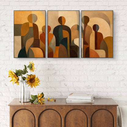 Set of 3 Abstract Art Premium Canvas Painting