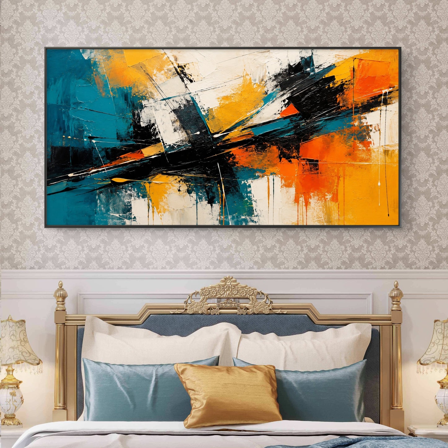 Abstract Art Premium Canvas Painting - Buy Online | Decor By Neon