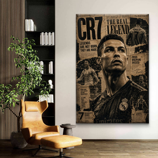 Cristiano Ronaldo Premium Canvas Painting - Premium Wall Art | Decor By Neon