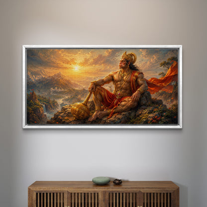 Lord Hanuman Premium Canvas Painting