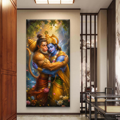 Lord Hanuman Premium Canvas Painting