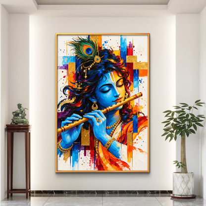 Lord Krishna Premium Canvas Painting