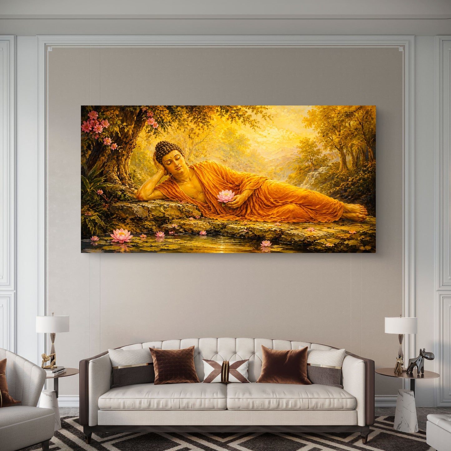 Lord Buddha Premium Canvas Painting - Buy Online | Decor By Neon