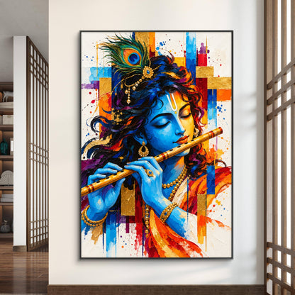 Lord Krishna Premium Canvas Painting