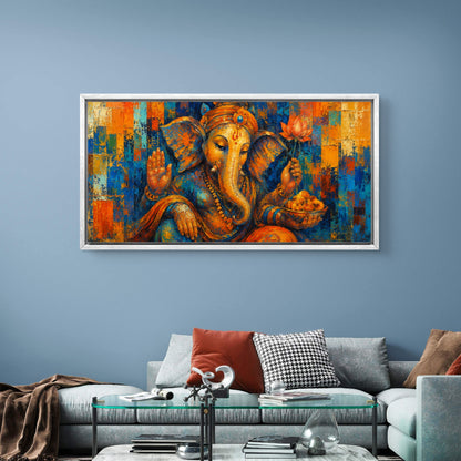Lord Ganesha Premium Canvas Painting