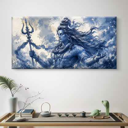 Lord Shiva Premium Canvas Painting