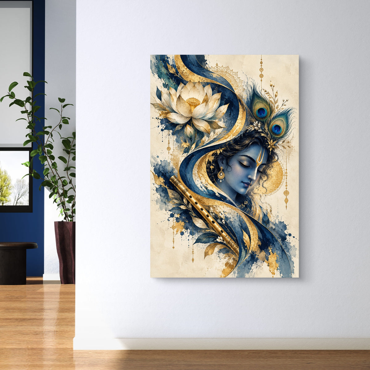 Lord Krishna Premium Canvas Painting - Buy Online | Decor By Neon