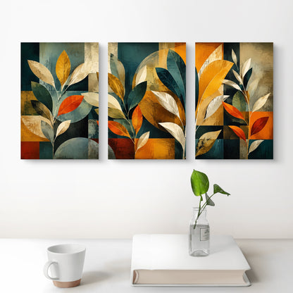 Set of 3 Abstract Art Premium Canvas Painting