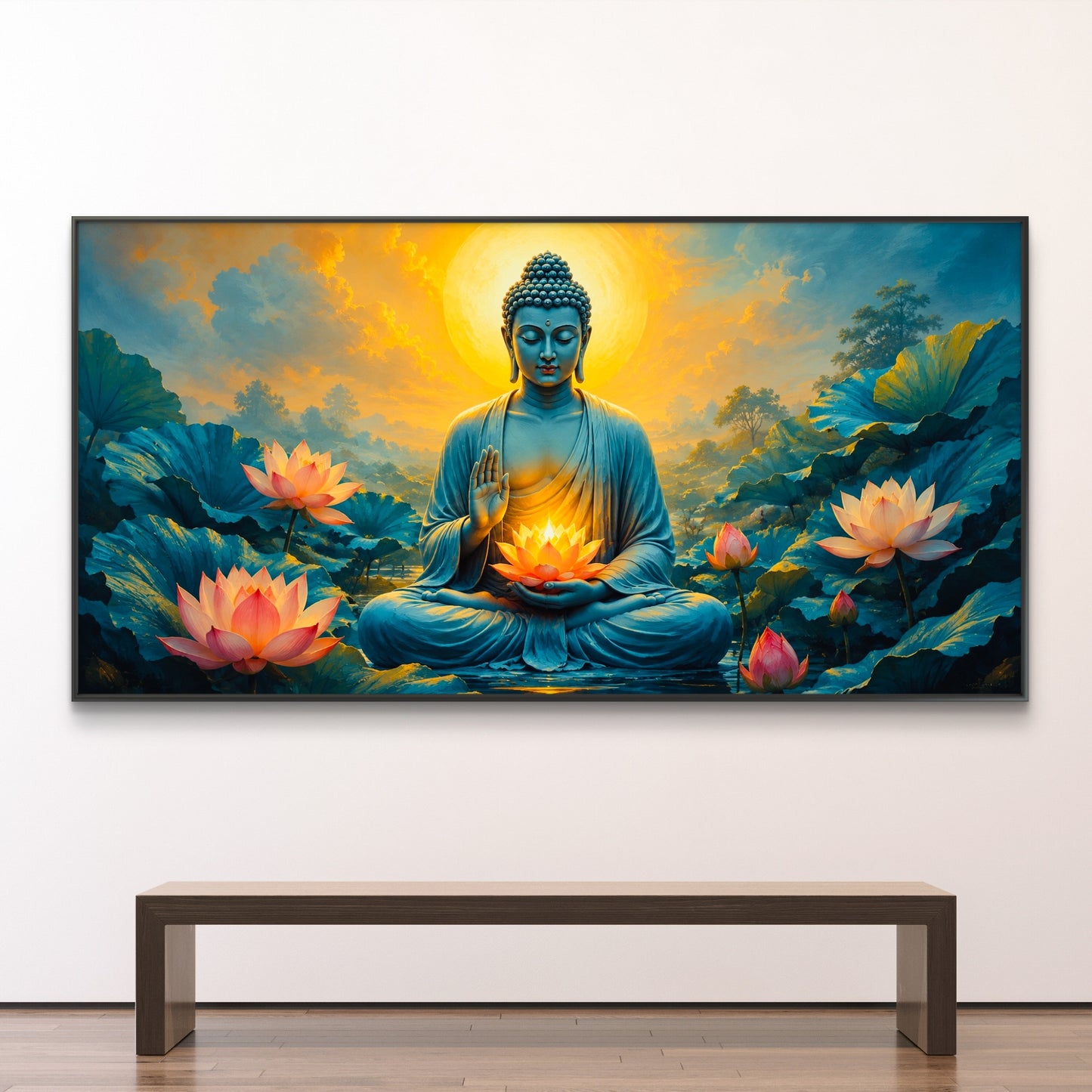 Lord Buddha Premium Canvas Painting - Buy Online | Decor By Neon