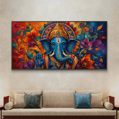 Lord Ganesha Premium Canvas Painting
