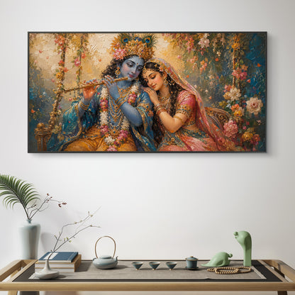 Radha Krishna Premium Canvas Painting