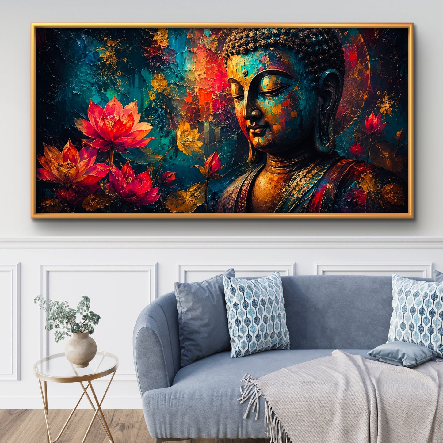 Lord Buddha Premium Canvas Painting - Buy Online | Decor By Neon