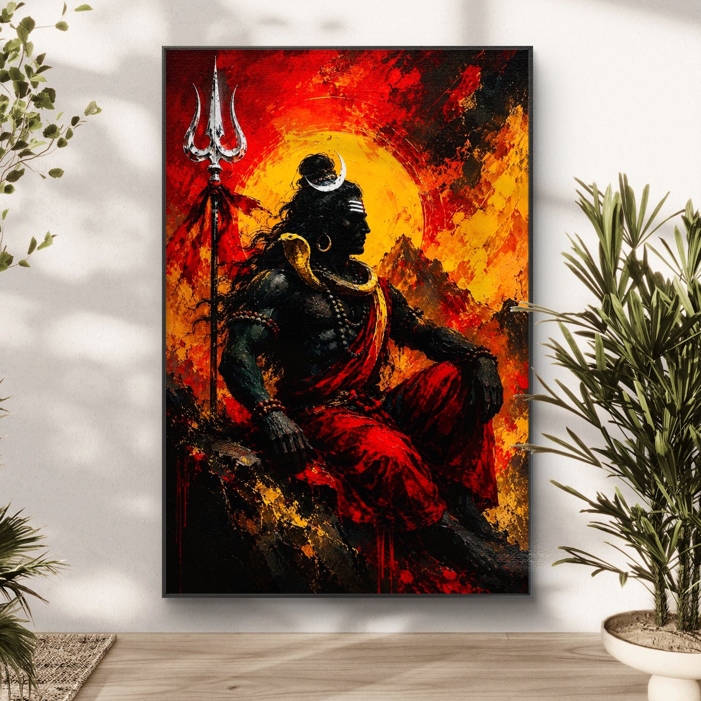 Lord Shiva Premium Canvas Painting - Buy Online | Decor By Neon