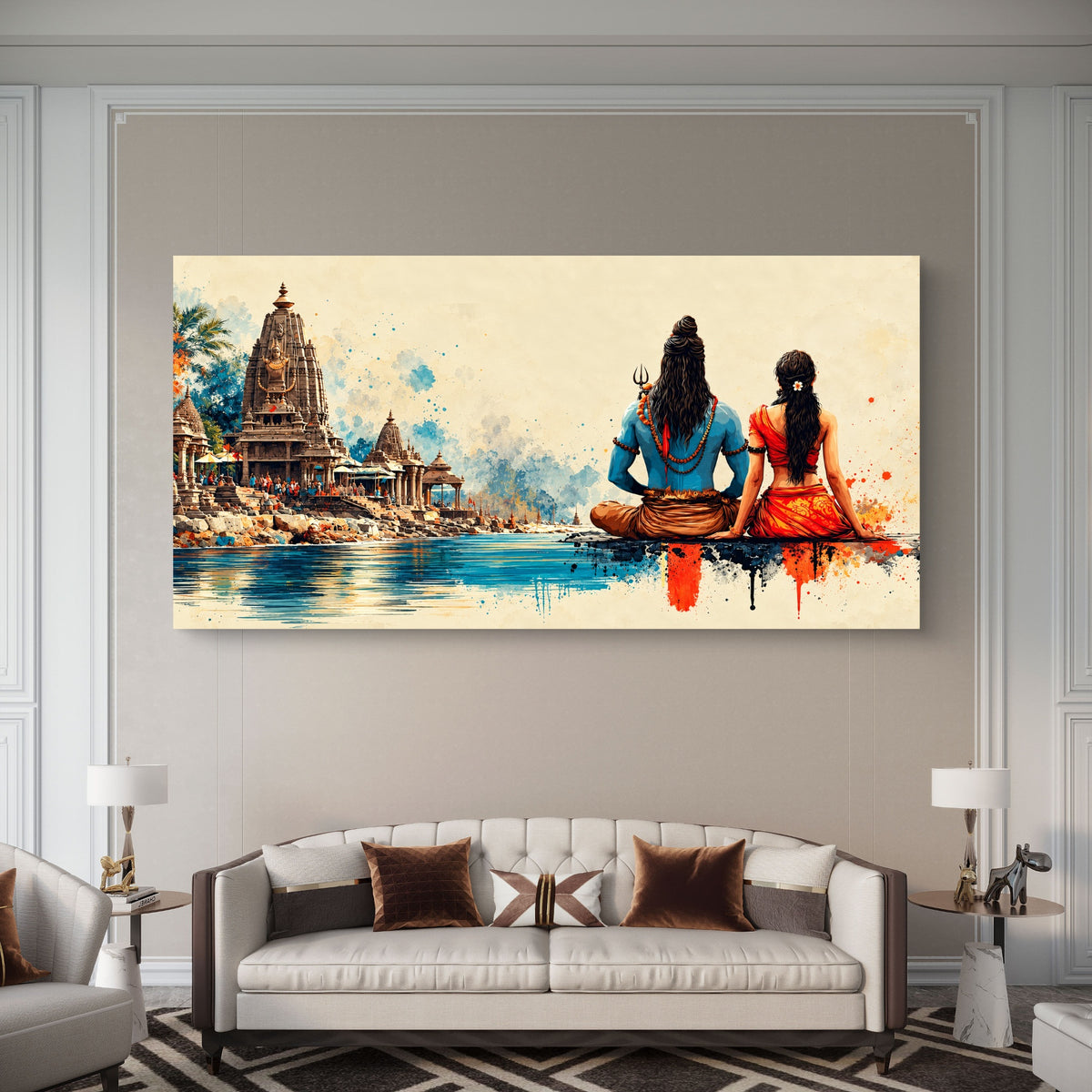 Lord Shiva Premium Canvas Painting - Buy Online | Decor By Neon