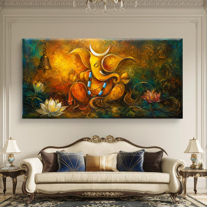 Lord Ganesha Premium Canvas Painting