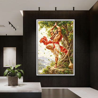 Lord Hanuman Premium Canvas Painting