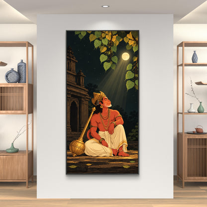 Lord Hanuman Premium Canvas Painting