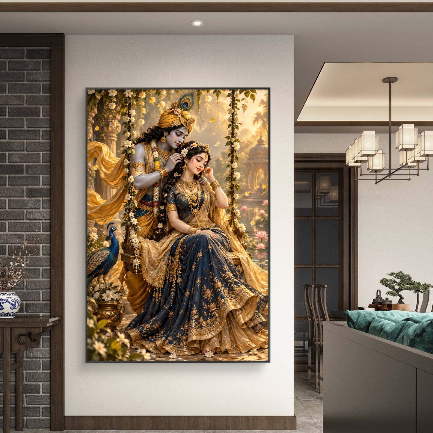 Radha Krishna Premium Canvas Painting - Buy Online | Decor By Neon
