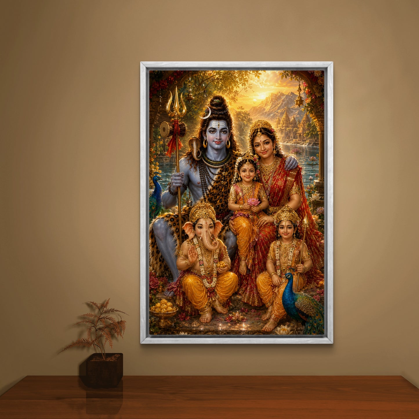 Lord Shiva Premium Canvas Painting - Buy Online | Decor By Neon