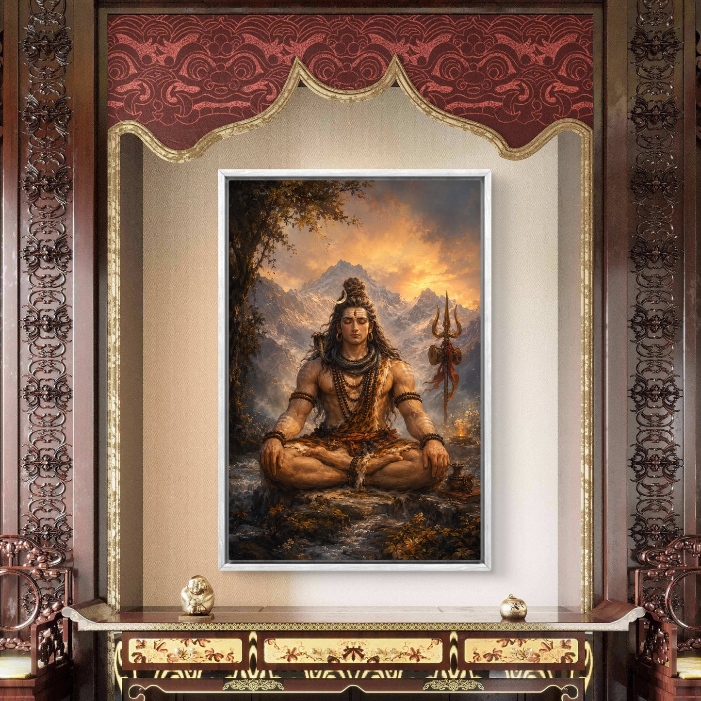 Lord Shiva Premium Canvas Painting - Buy Online | Decor By Neon