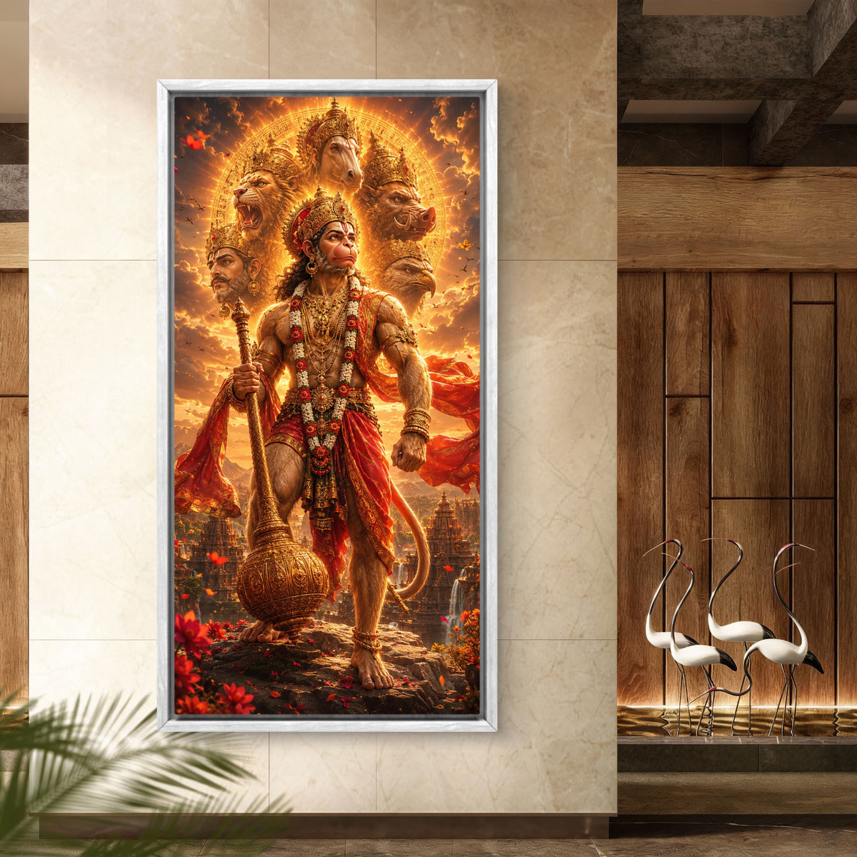 Lord Hanuman Premium Canvas Painting - Buy Online | Decor By Neon