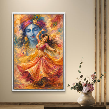 Radha Krishna Premium Canvas Painting