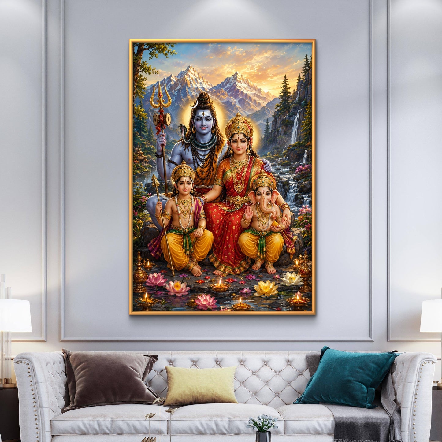 Lord Shiva Premium Canvas Painting - Buy Online | Decor By Neon
