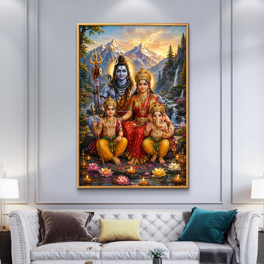Lord Shiva Premium Canvas Painting - Premium Wall Art | Decor By Neon