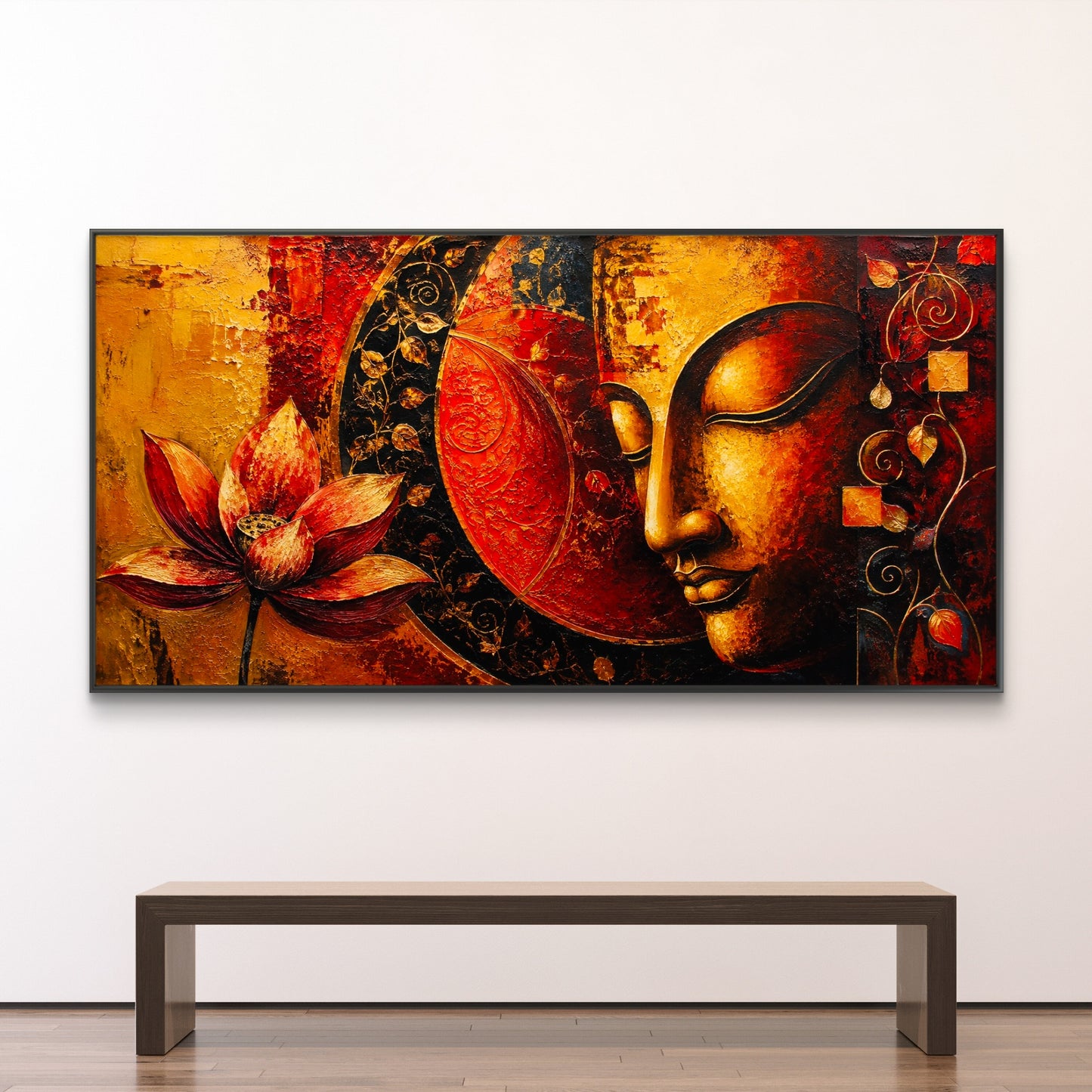 Lord Buddha Premium Canvas Painting - Buy Online | Decor By Neon