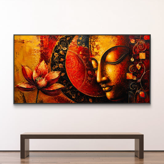 Lord Buddha Premium Canvas Painting - Canvas Wall Art | Decor By Neon