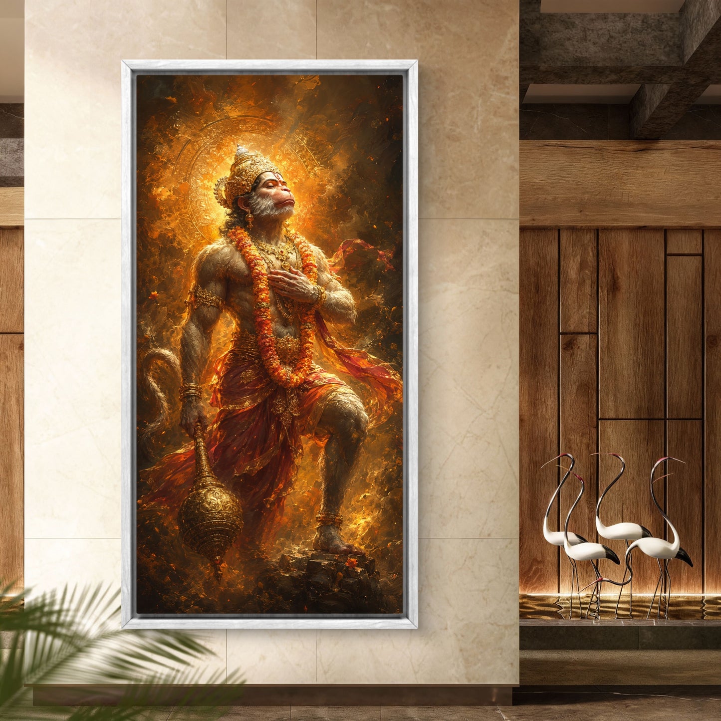 Lord Hanuman Premium Canvas Painting - Buy Online | Decor By Neon