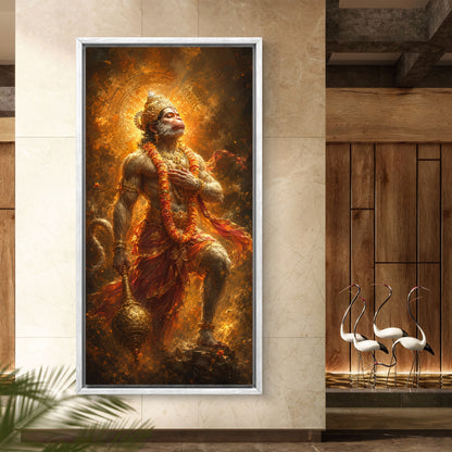 Lord Hanuman Premium Canvas Painting
