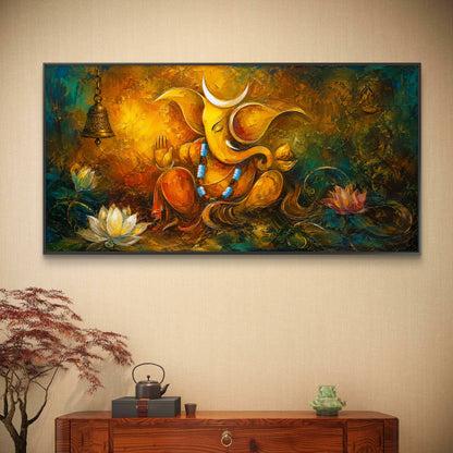 Lord Ganesha Premium Canvas Painting