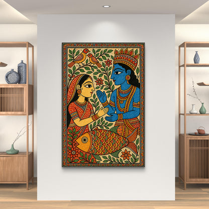 Radha Krishna Premium Canvas Painting