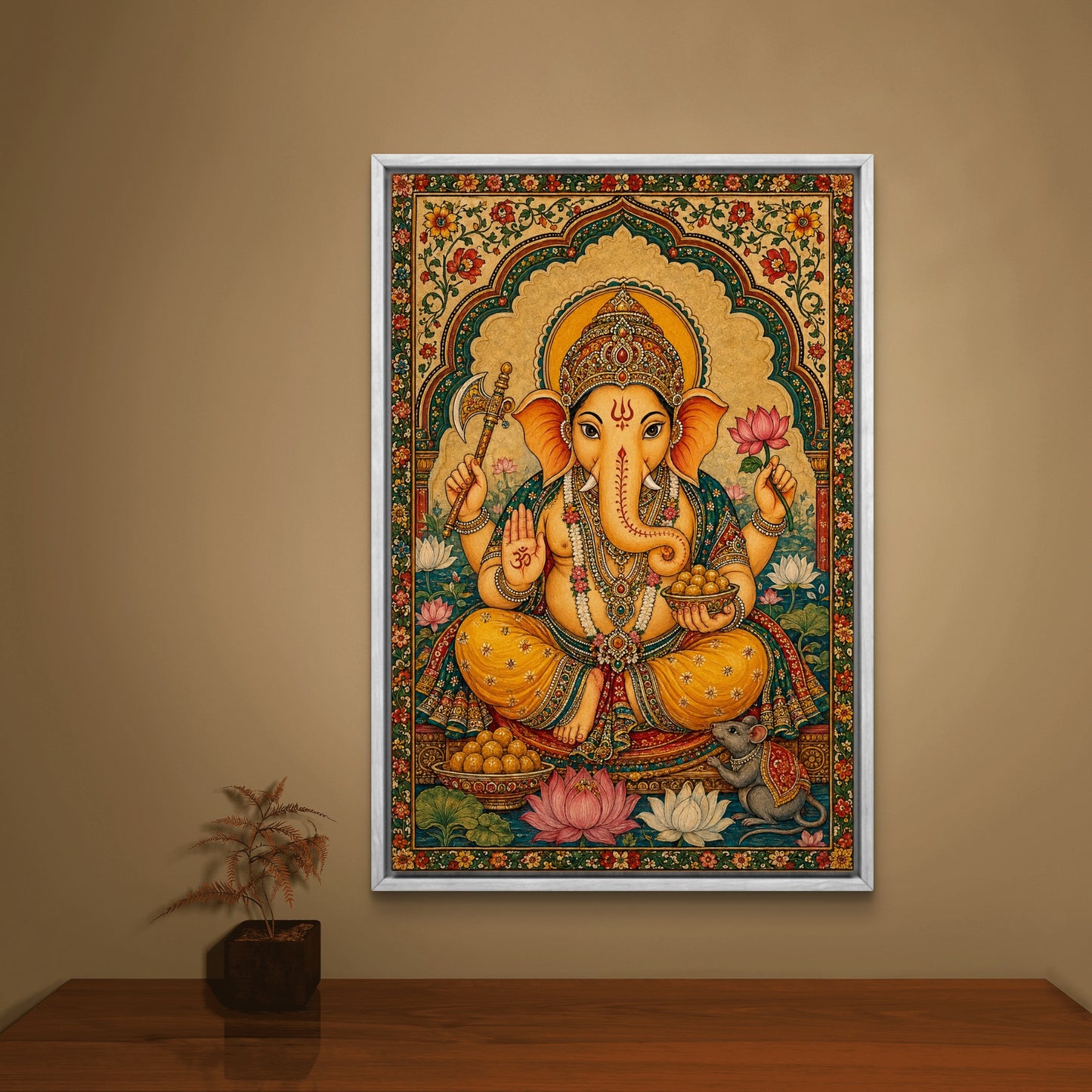 Lord Ganesha Premium Canvas Painting - Buy Online | Decor By Neon