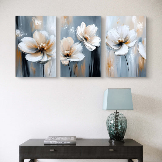Set of 3 Abstract Art Premium Canvas Painting - Premium Wall Art | Decor By Neon
