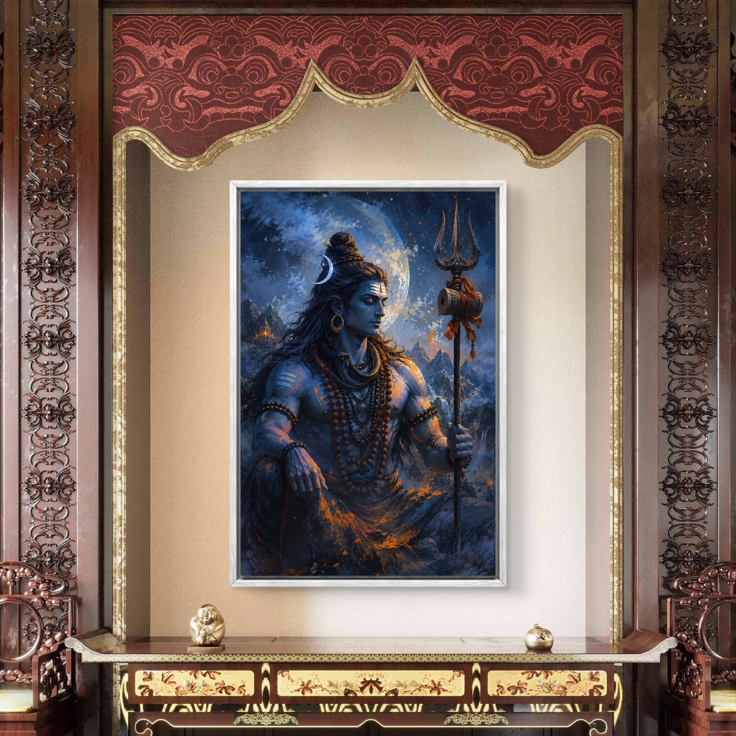 Lord Shiva Premium Canvas Painting - Buy Online | Decor By Neon