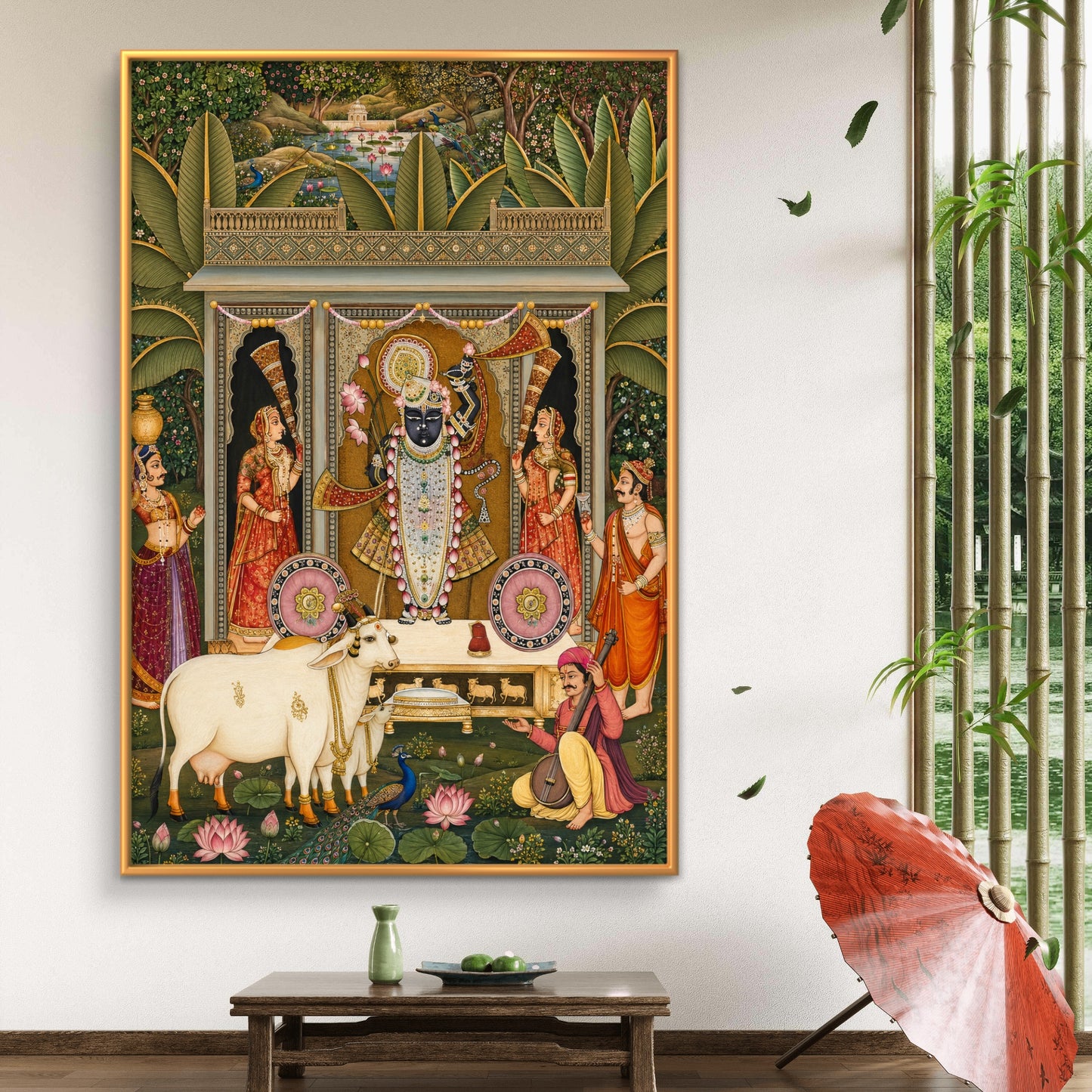 Traditional Pichwai Shrinathji Premium Canvas Painting - Buy Online | Decor By Neon