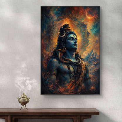 Lord Shiva Premium Canvas Painting
