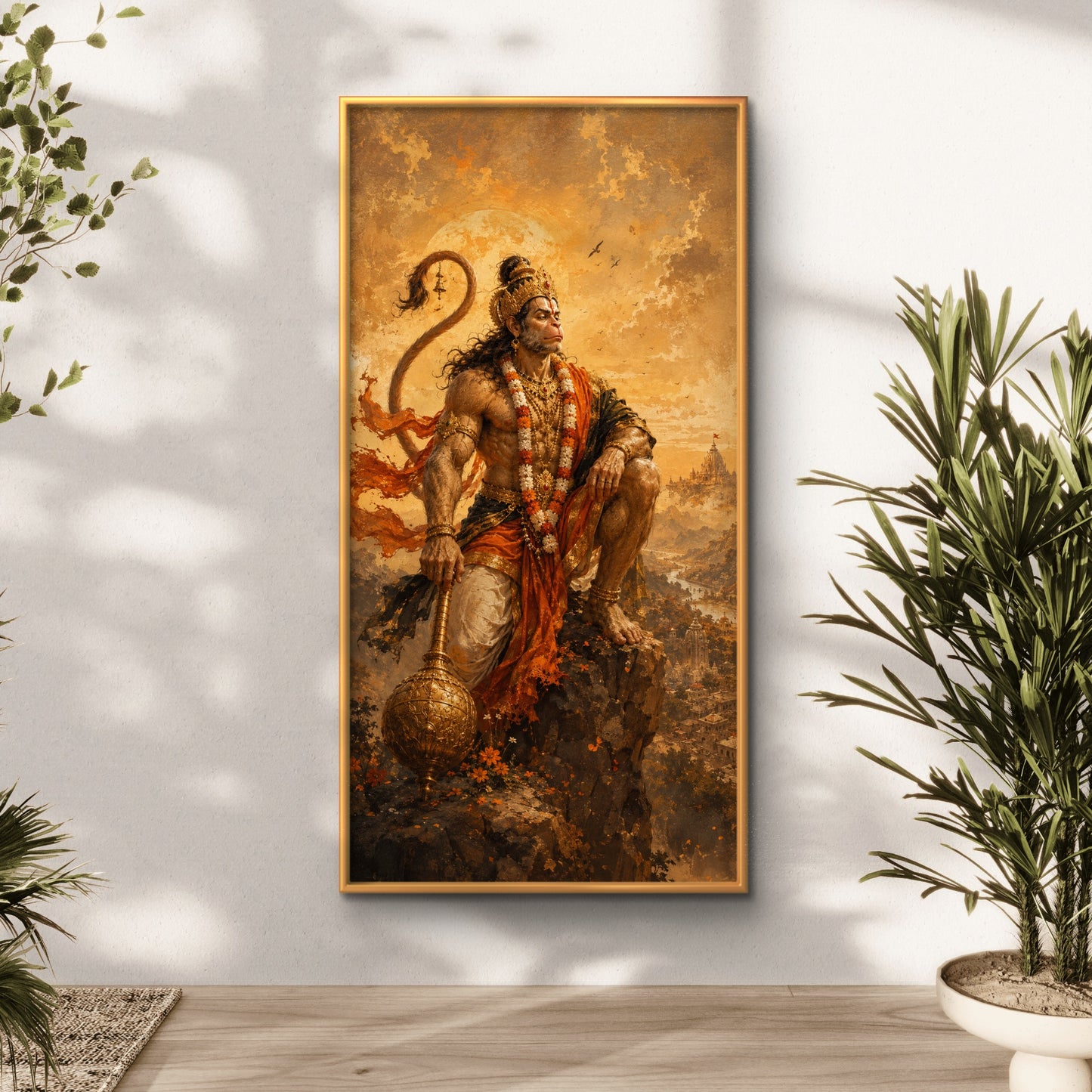Lord Hanuman Premium Canvas Painting - Buy Online | Decor By Neon