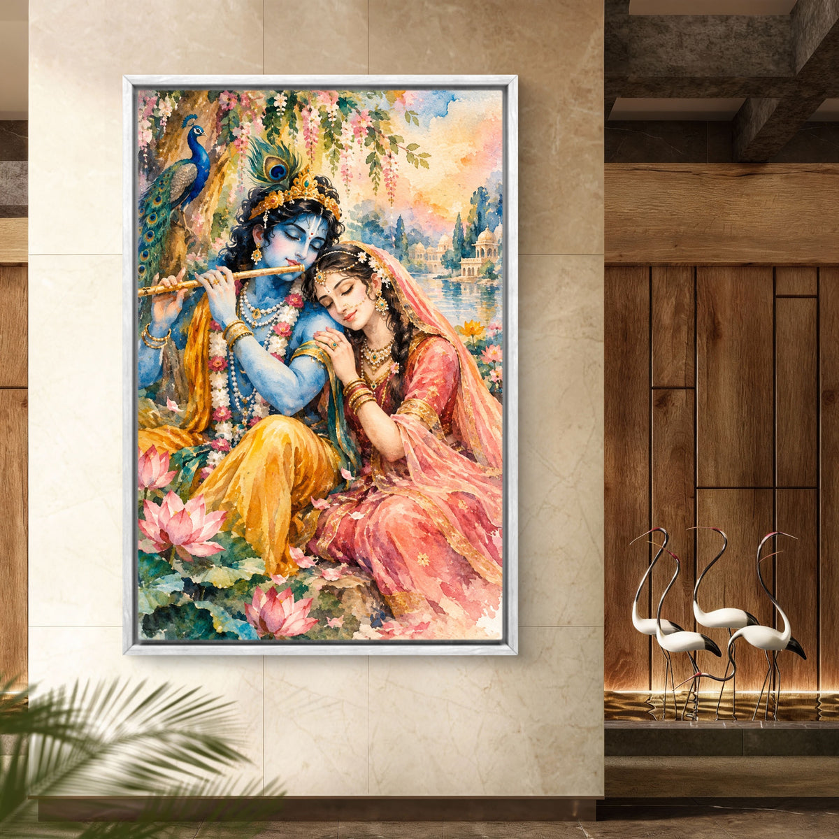 Radha Krishna Premium Canvas Painting - Buy Online | Decor By Neon
