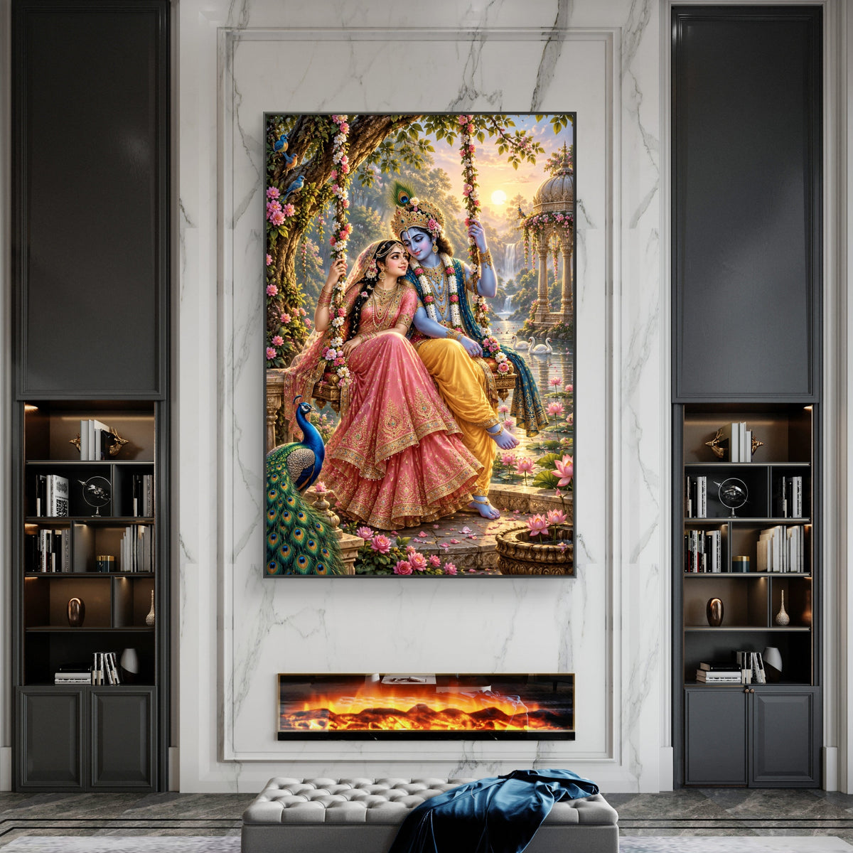 Radha Krishna Premium Canvas Painting - Buy Online | Decor By Neon