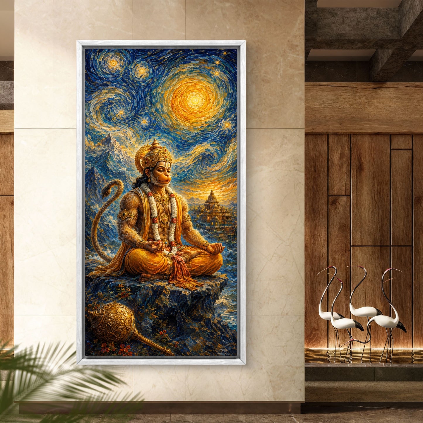 Lord Hanuman Premium Canvas Painting - Buy Online | Decor By Neon