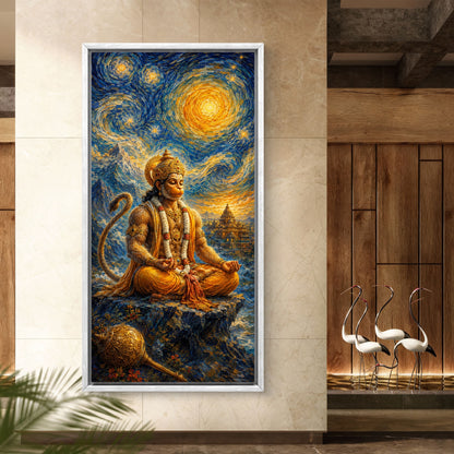 Lord Hanuman Premium Canvas Painting