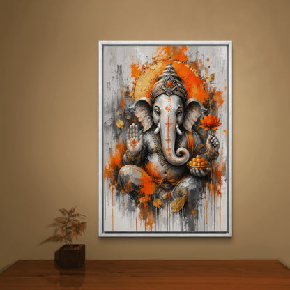 Lord Ganesha Premium Canvas Painting