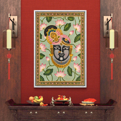Traditional Pichwai Shrinathji Premium Canvas Painting